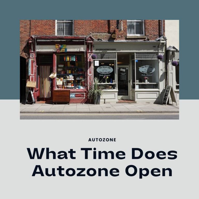 What Time Does Autozone Open